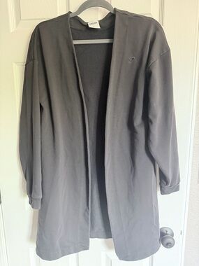 Gymshark X Whitney Simmons Black Open-Front Longline Cardigan Small